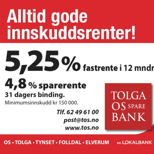 Fastrente med binding 1 år